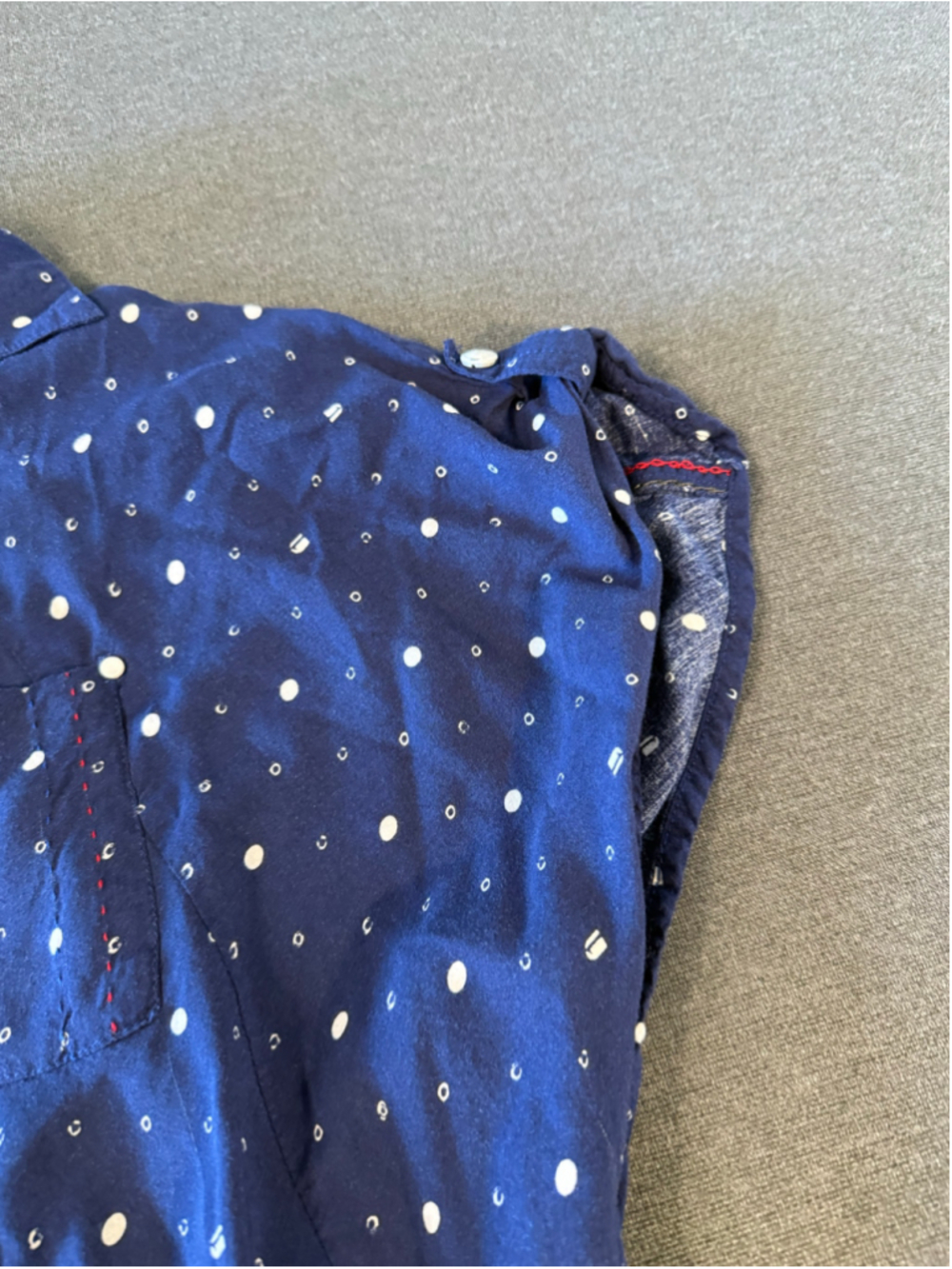 G-Star RAW Correctline Polka Dot Chambray Button Down Shirt Size Small S - Picture 6 of 11